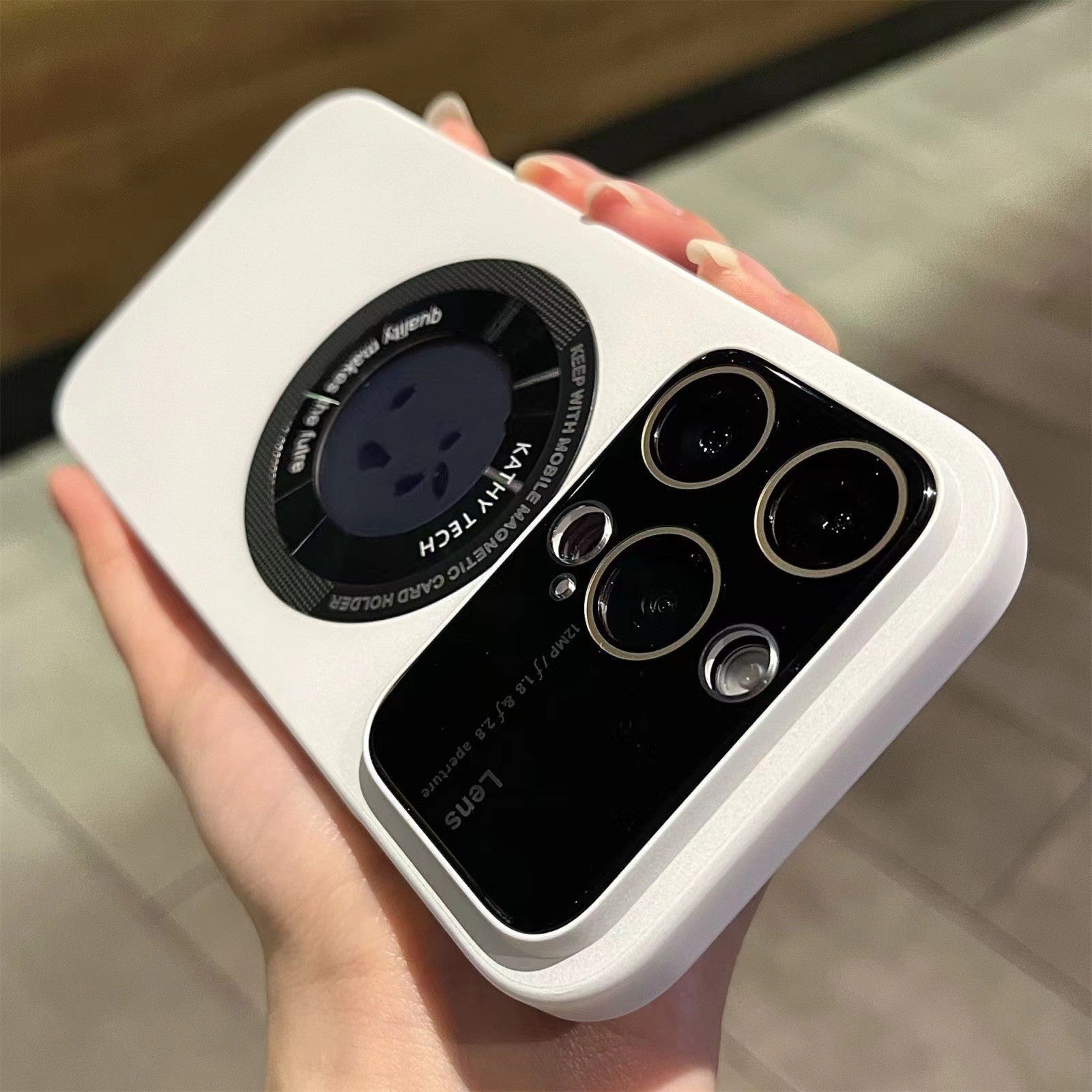 Magnetic Suction Large Window Protector Phone Case compatible with iPhone