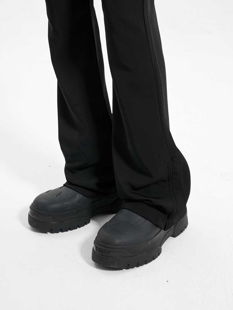 Loose Slim Fit Slightly Flared Side Open Suit Pants for men