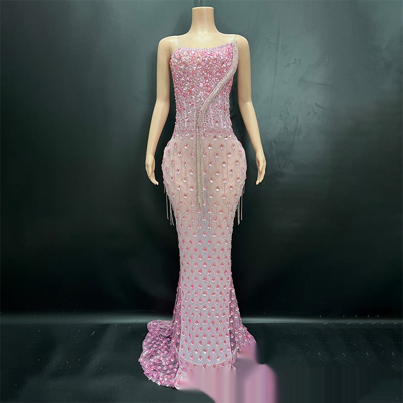 No Back Traceless Sexy Elegant Fishtail Gown for women