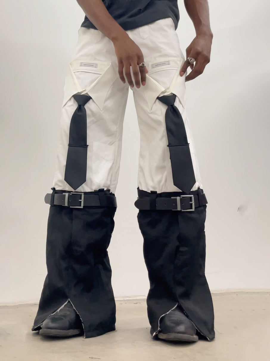 White Shirt Design Pants for men