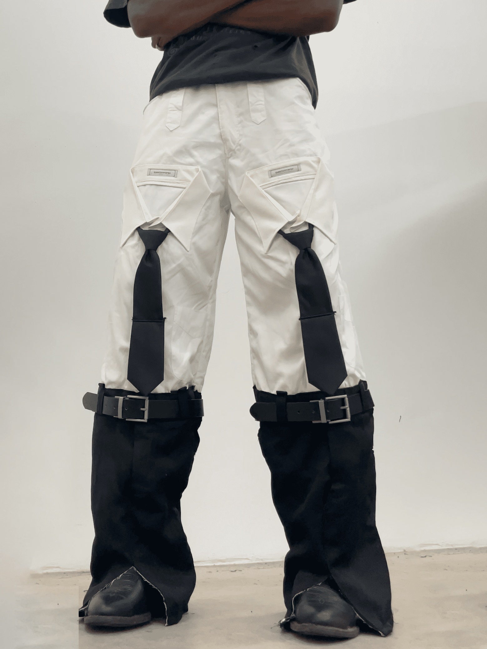 White Shirt Design Pants for men
