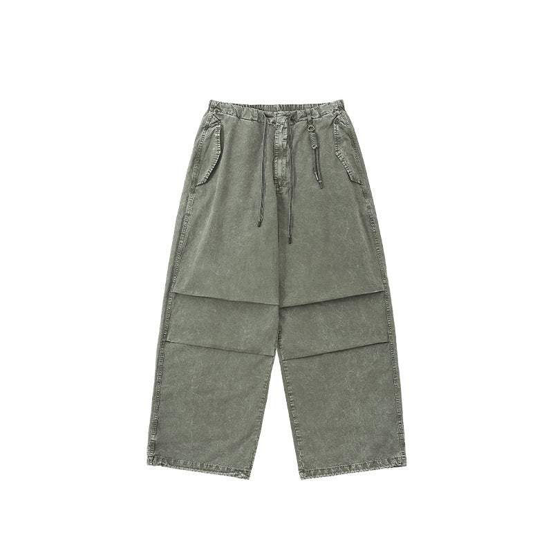 Street Flap Pocket Washed Paratrooper Overalls for men