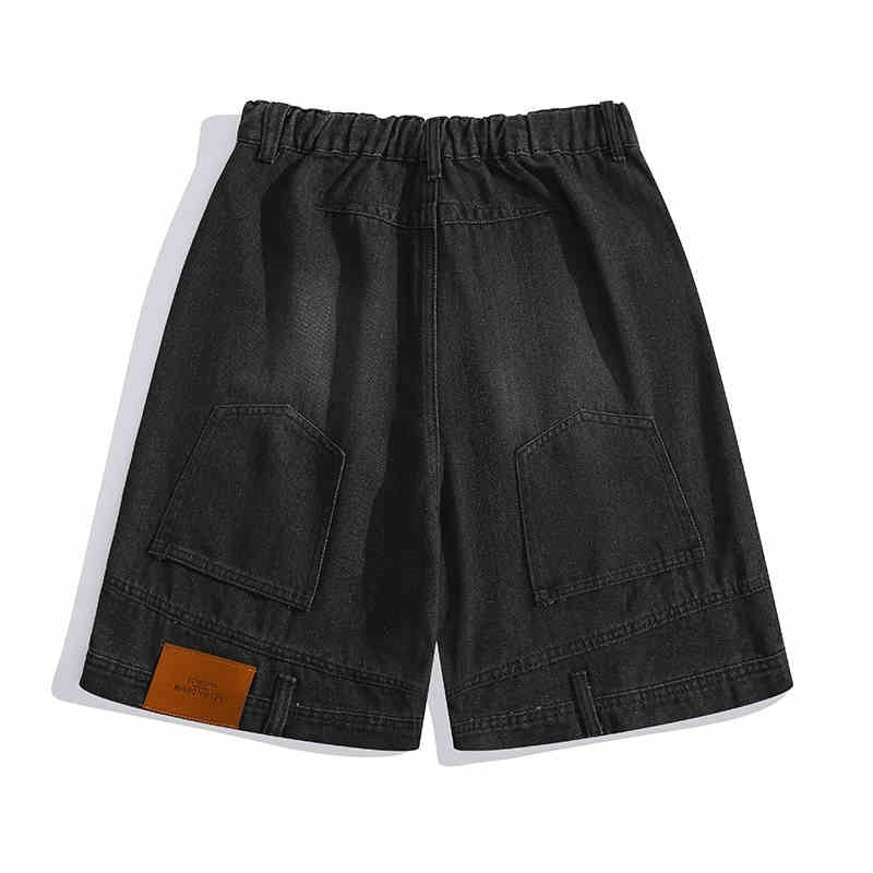 Workwear Inside-out Wear Denim Shorts Men's Retro Shorts