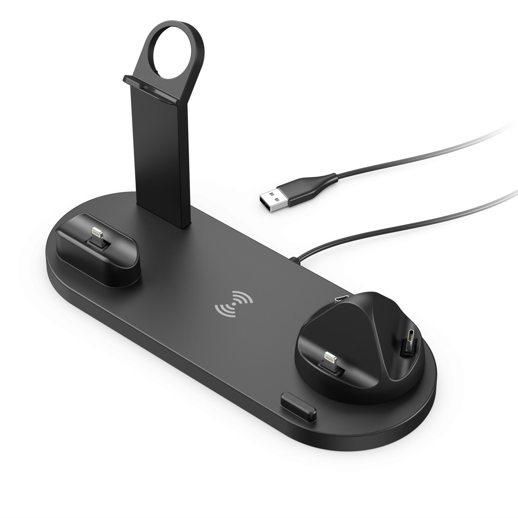 Mobile Phone Wireless Charger Headset Recharge Stand Watch Stand,5 in 1