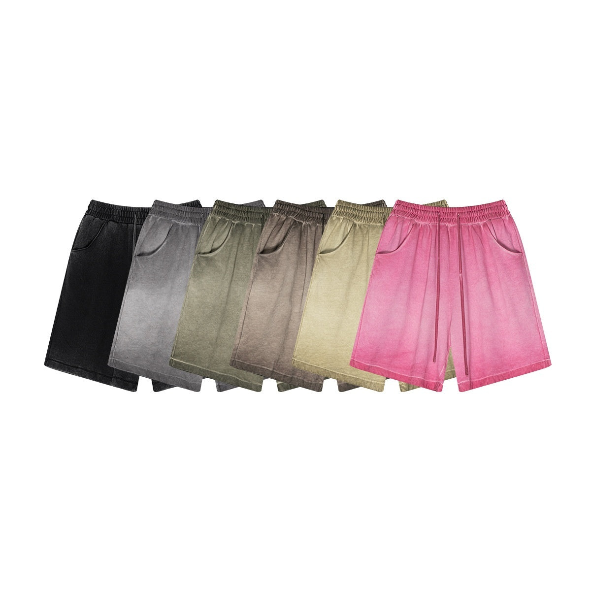 Heavy Drawstring Leisure Sports short Fashion Brand Retro Reverse Bottom Fried Fifth for men