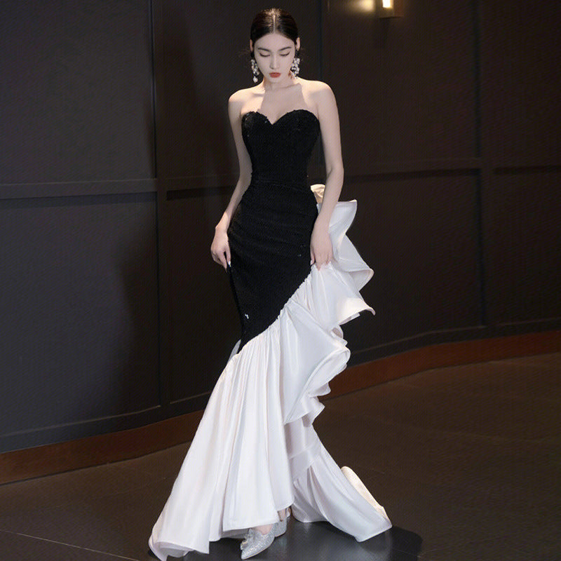 Tube Top Evening Gown dress for women