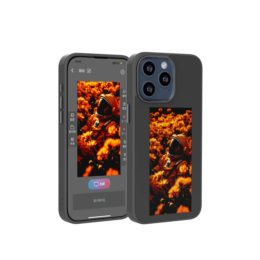 Ink Screen Border Projection Phone Case for iphone