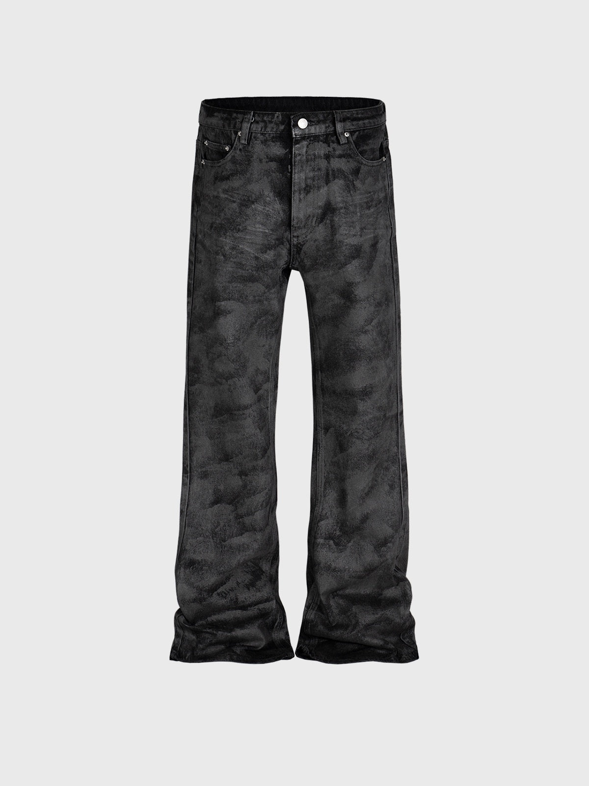 Men's Wide Leg Black Trousers Skinny Jeans