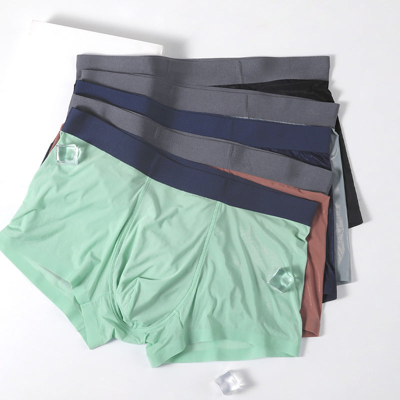 Men's Fashion Personalized Seamless Summer Thin Boxers