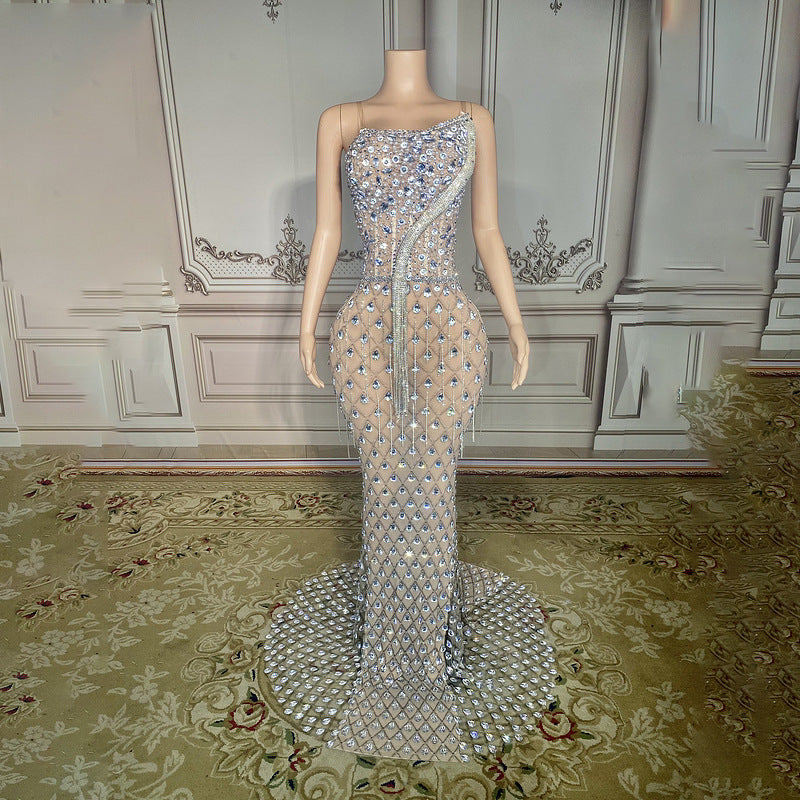No Back Traceless Sexy Elegant Fishtail Gown for women