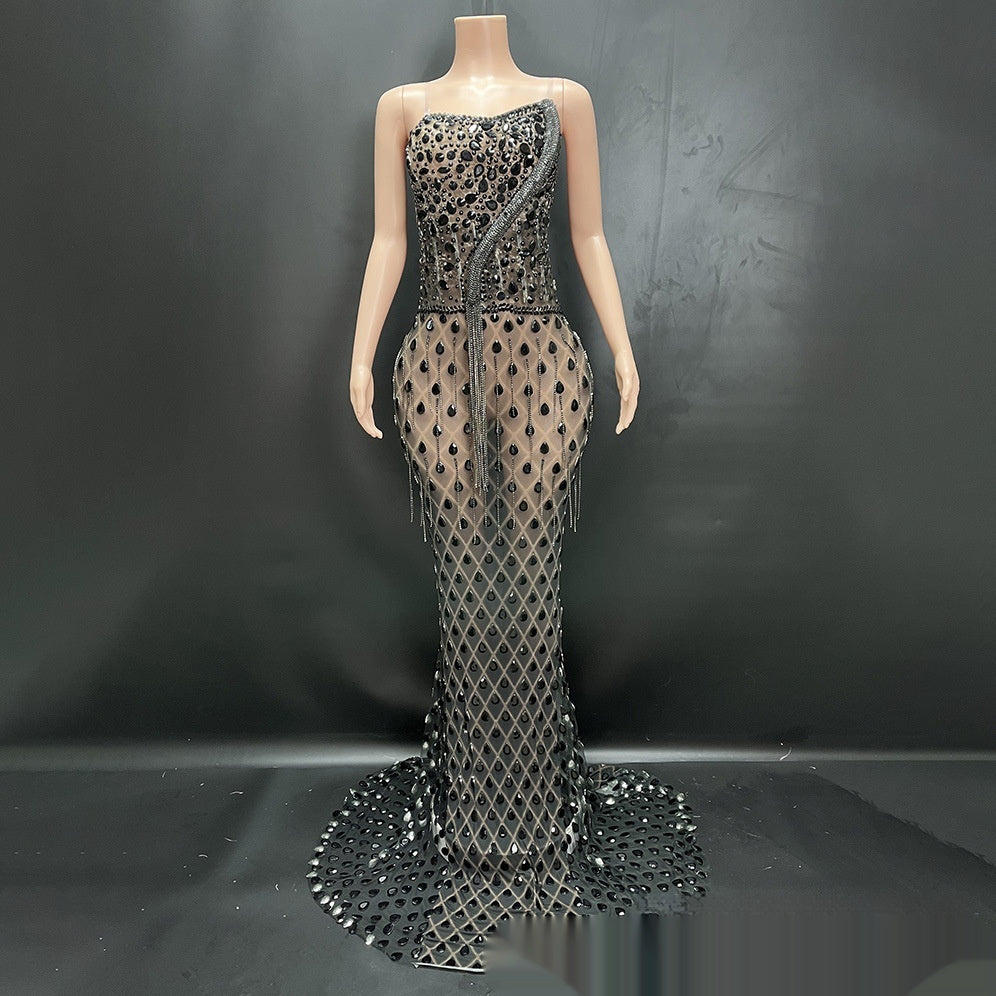 No Back Traceless Sexy Elegant Fishtail Gown for women