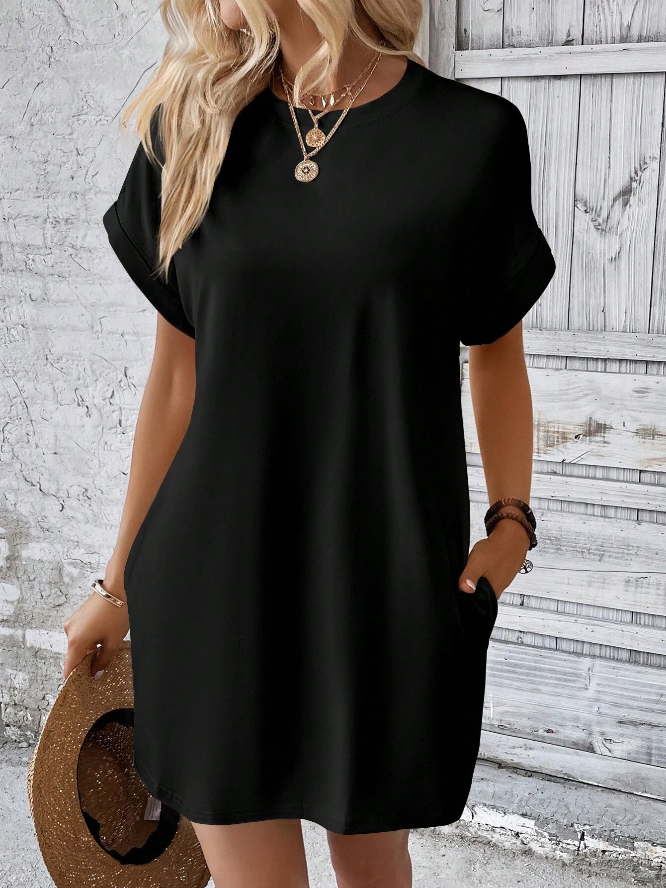 Solid Color Dress For Women