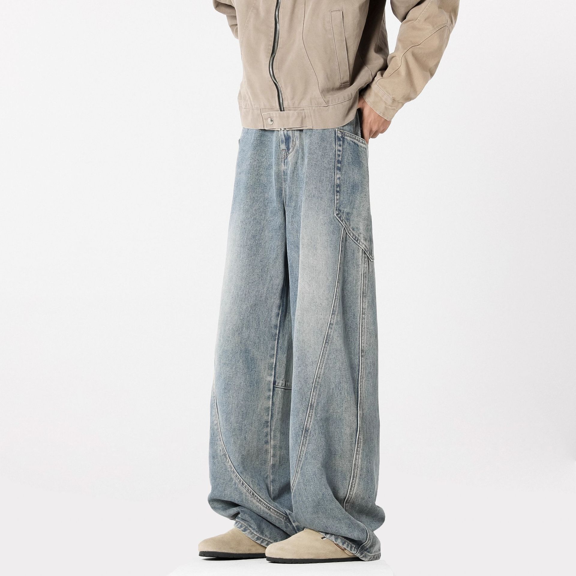 American Washed Machete Cargo Jeans