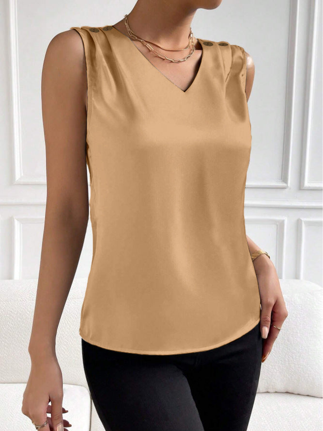 Women's Fashionable Simple Silk High Elastic Solid Color