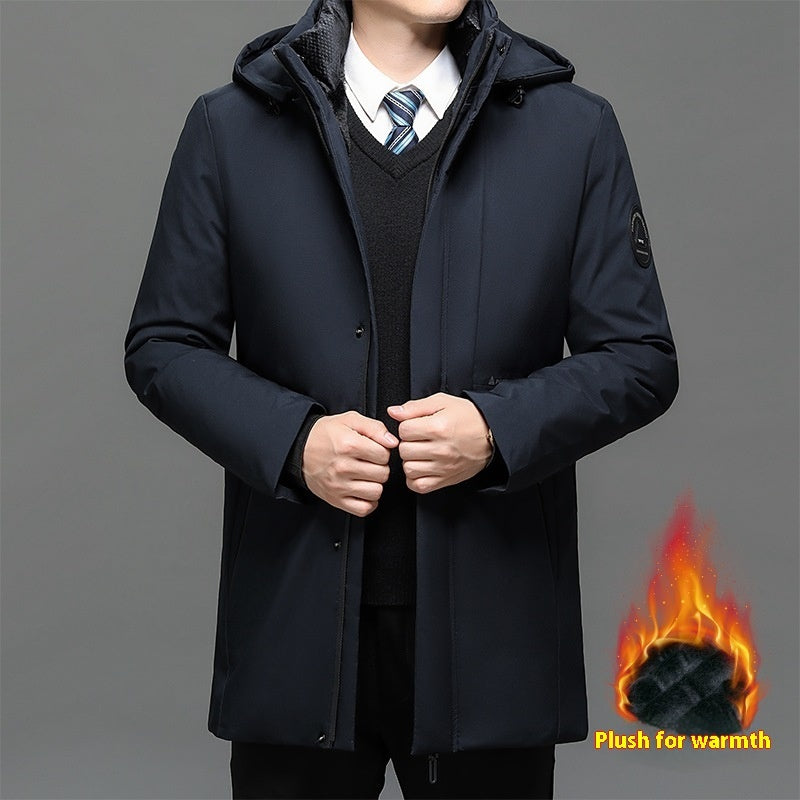 Men's Jacket Coat Thickened Plus Size Polyester Fiber Clothes