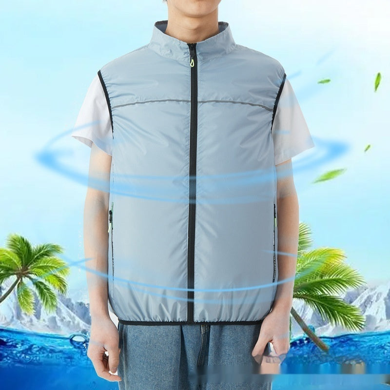 Summer Cooling Jacket Outdoor Cooling Fan Vest