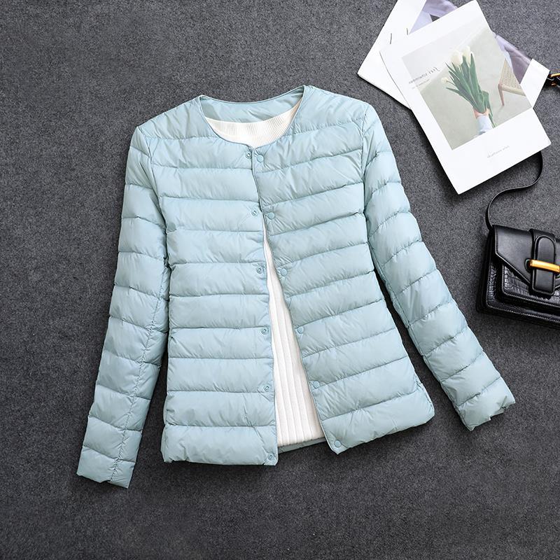 Women's Lightweight Short Inner-wear Round-neck Thermal Jacket