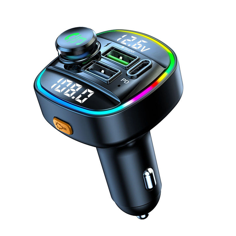 Bluetooth 5.0 FM Transmitter Handsfree Car Radio Modulator MP3 Player, 4 in 1