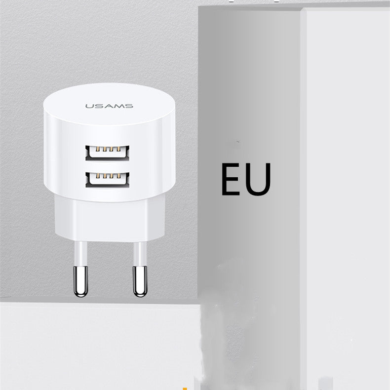 Portable Universal Dual USB Phone Charger (US, UK, EU)