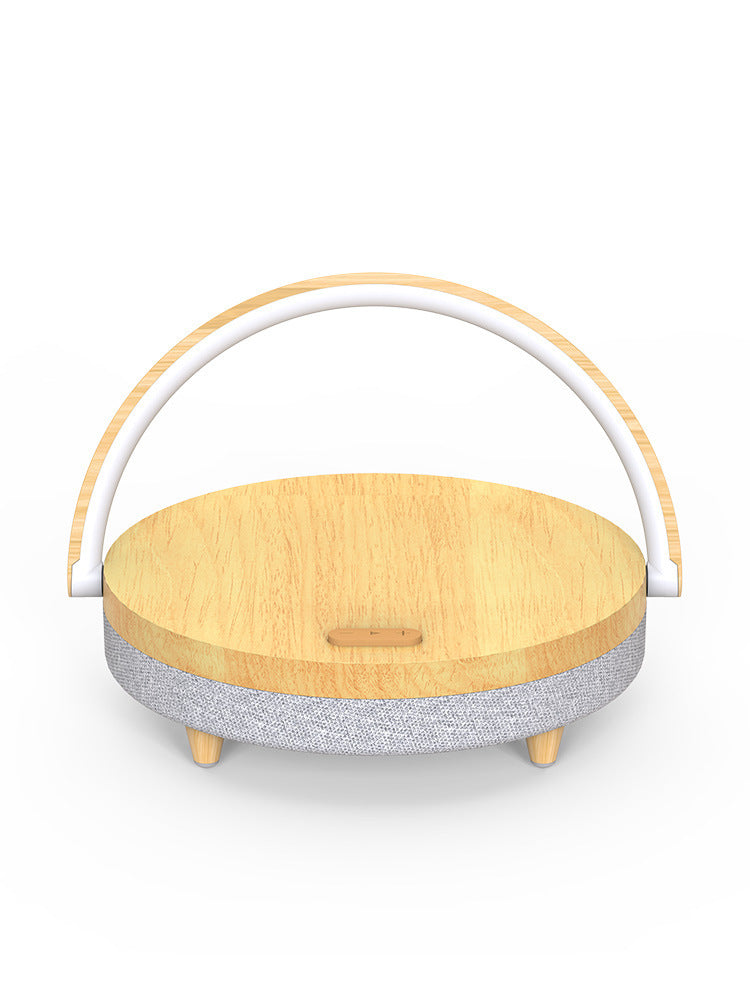 Home Desk Lamp Wireless Charging with Holder Home Desktop Mobile Phone Wireless 10W Fast Charger Multi-Function Bluetooth Speaker Mobile Phone Wireless Charging Bedside Night Light Mobile Phone Holder