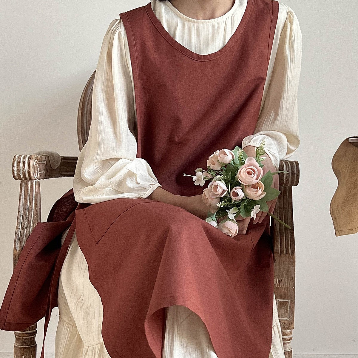 Household Cotton And Linen Waterproof Apron