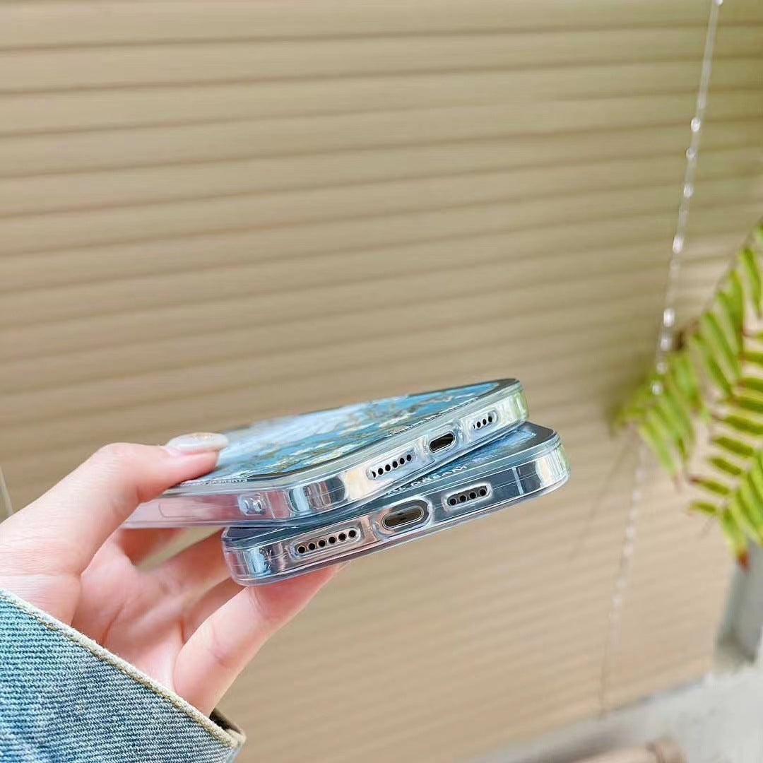 Creative Oil Painting Silicone Phone Case for iphone