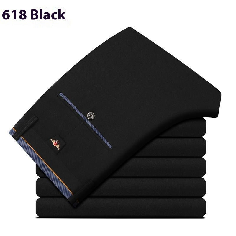 Slim Fit Stretch Pencil Pants Korean Style Suit Pants for men