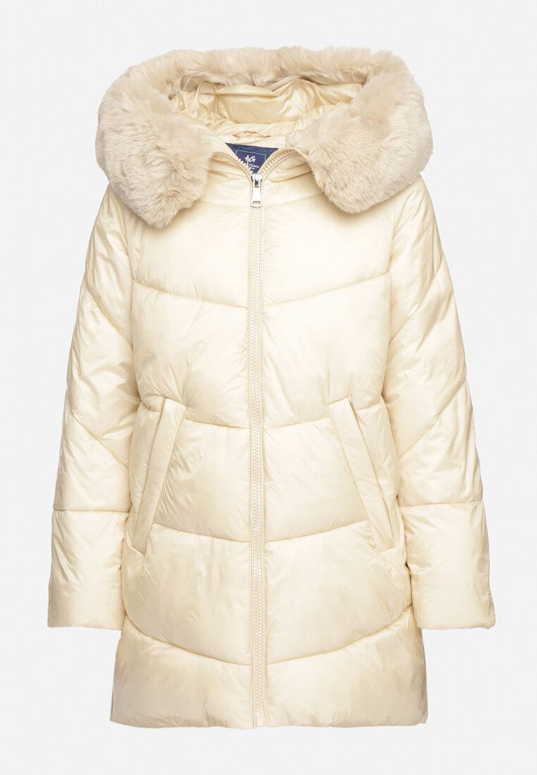 women mid length hooded jacket