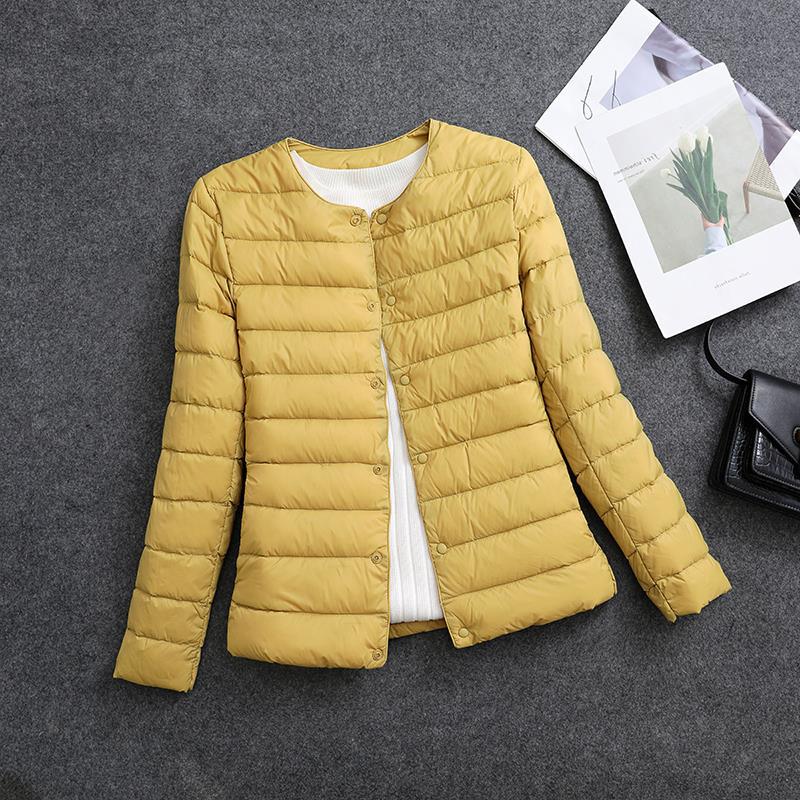 Women's Lightweight Short Inner-wear Round-neck Thermal Jacket