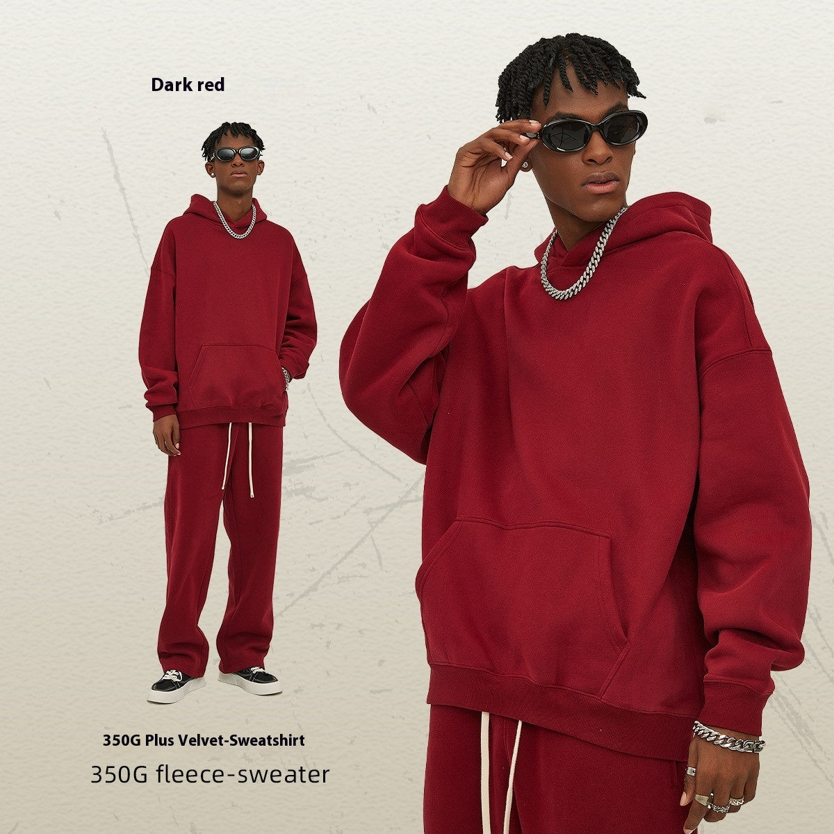 Oversize Thick Hooded Fashion Men and women Sweater