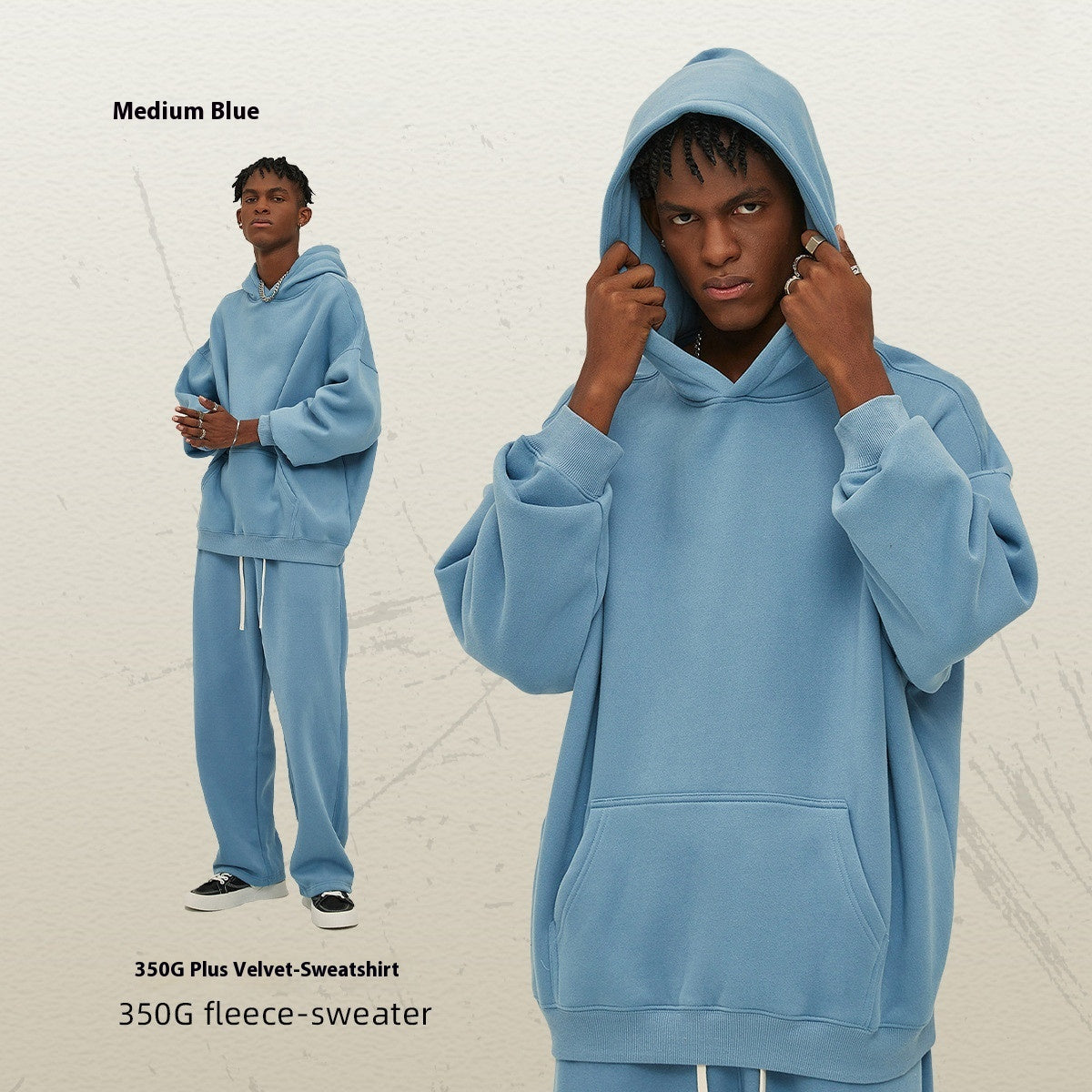 Oversize Thick Hooded Fashion Men and women Sweater