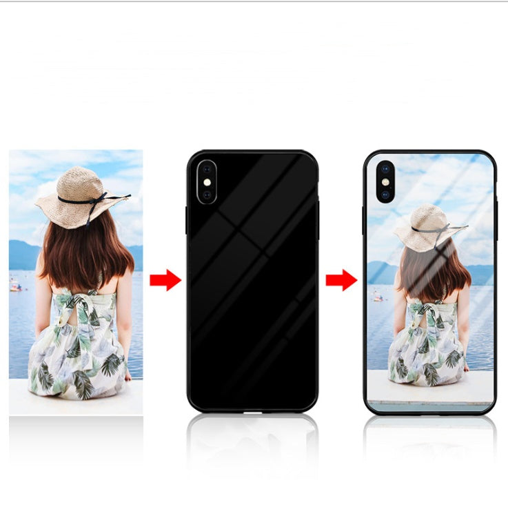 Personalized Customized Design Picture Name Photo Glass Phone Case many styles