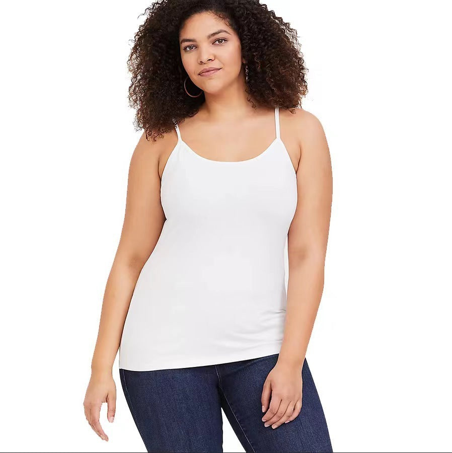 Plus Size Underwear Yoga Sports T With Chest Pad