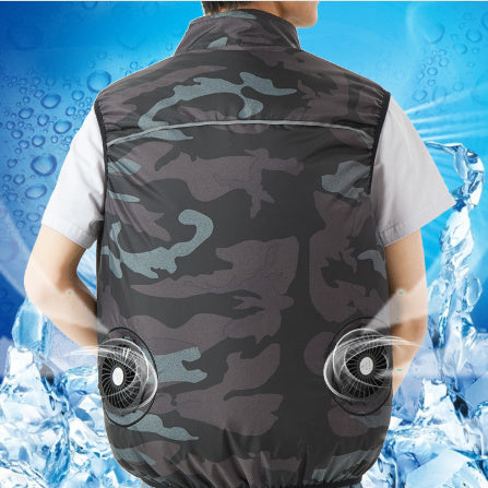 Summer Cooling Jacket Outdoor Cooling Fan Vest