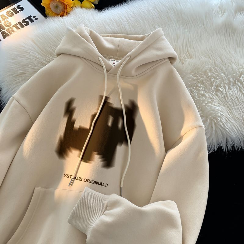 Retro Heavy Couple Coat hooded Oversize Inner Clothes unisex