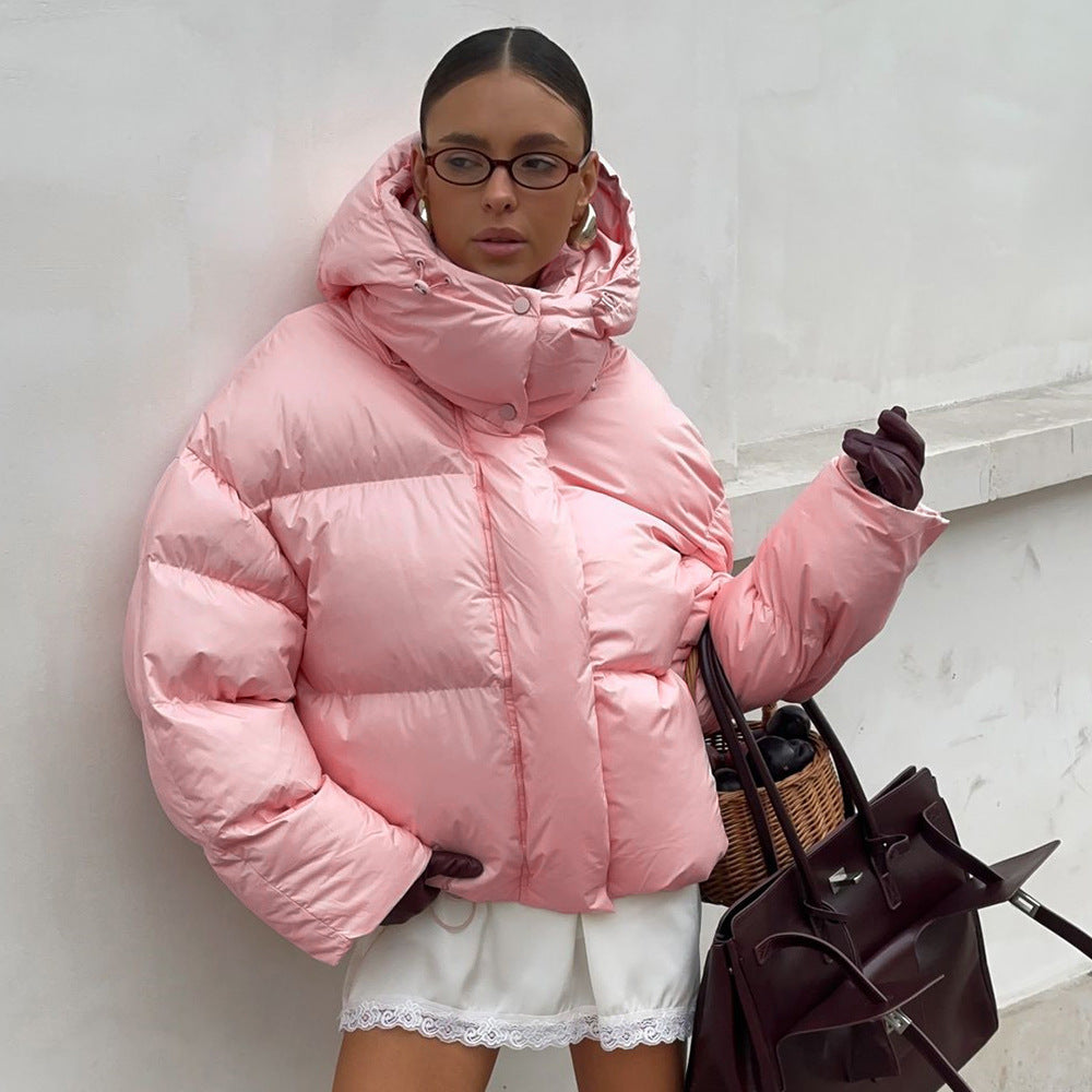 Thick Puffer Jacket, Warm Cotton Coat