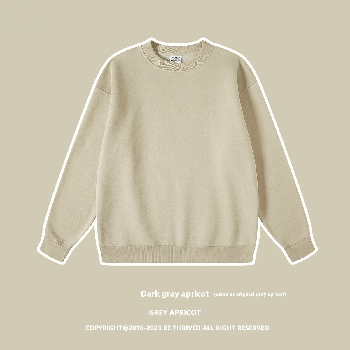 Fleece-lined Casual Round Neck Men's Sweater