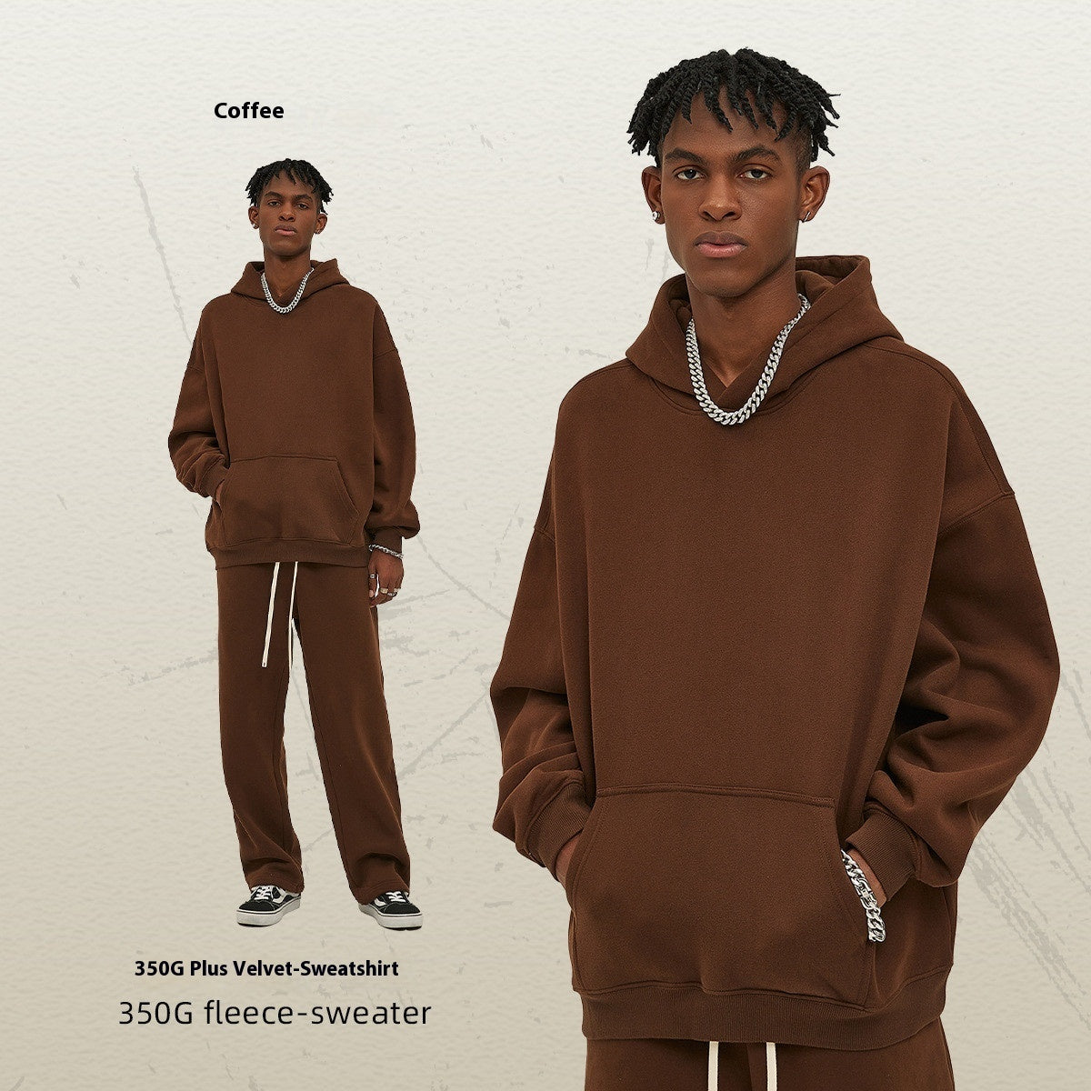 Oversize Thick Hooded Fashion Men and women Sweater