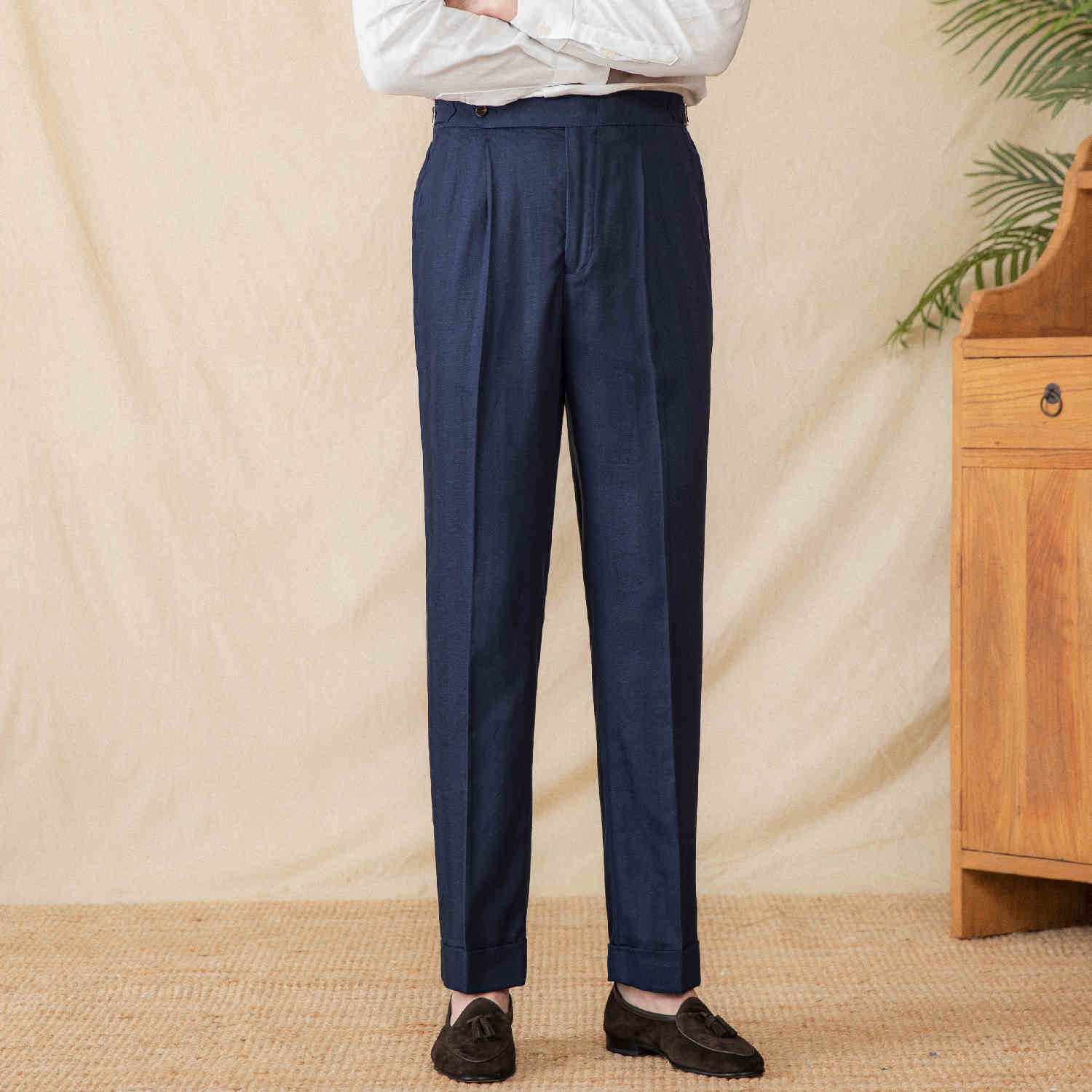 Naples High Waist Straight-leg Pants for men