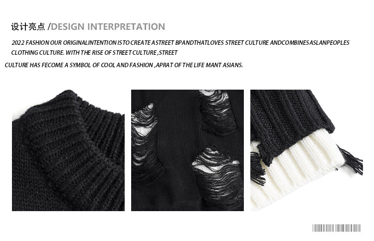 Couple Oversize Crew Neck Casual Sweater Couple