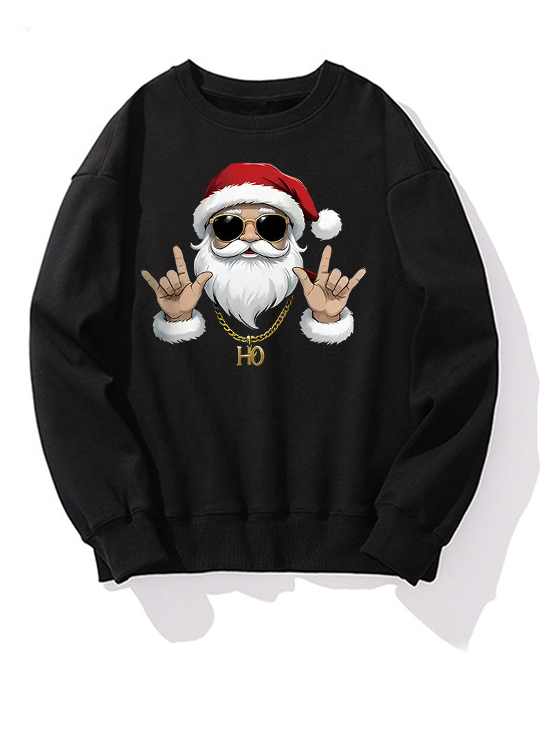 Men's Printed Long-sleeve Christmas Casual Top