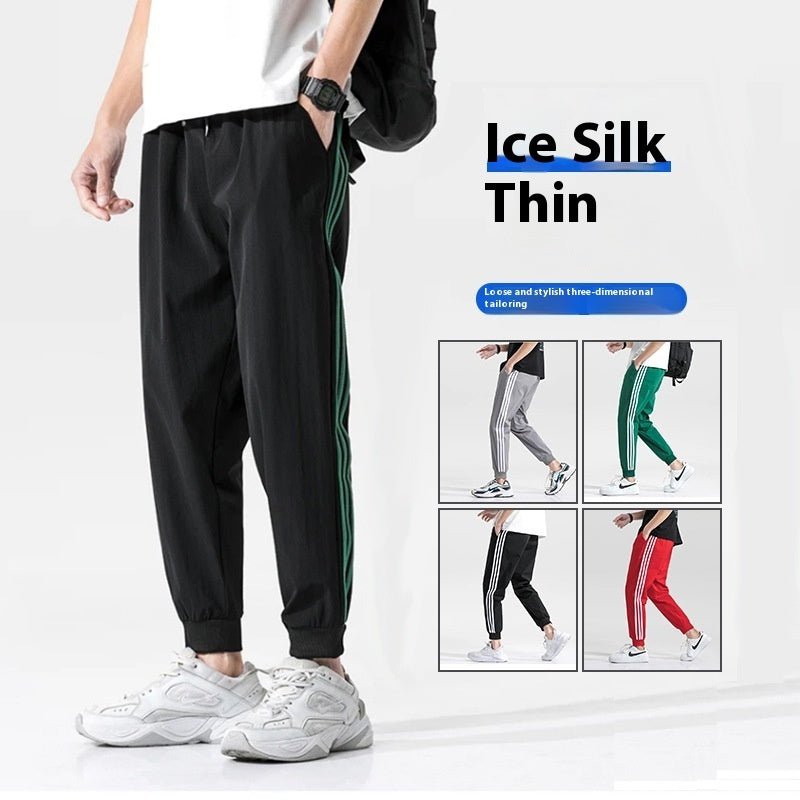 Loose Tappered Sports Men Quick-dry Casual