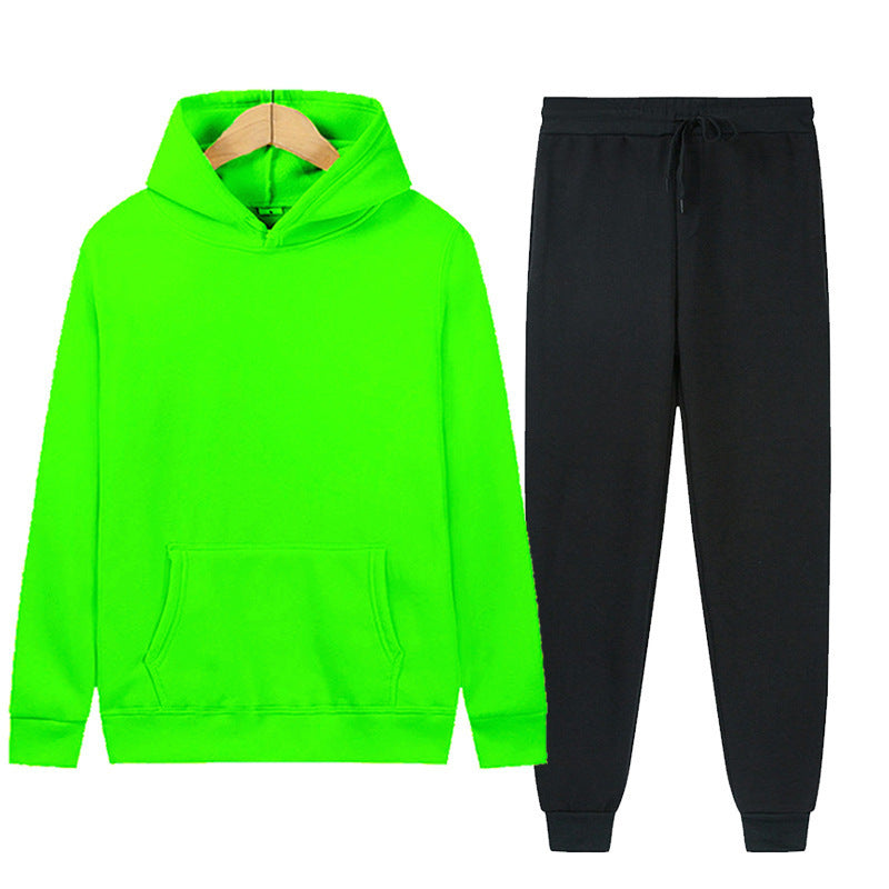 Men's Sport Suit Solid Color Light Board Fleece Warm