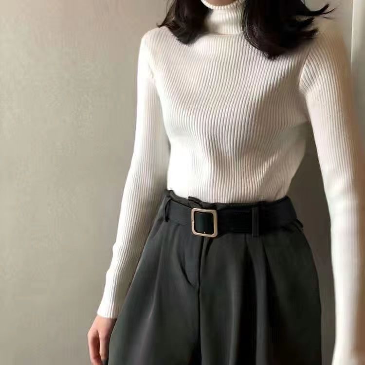 Turtleneck Knitted Sweater For Women AutumnWinter 2024 New Arrival