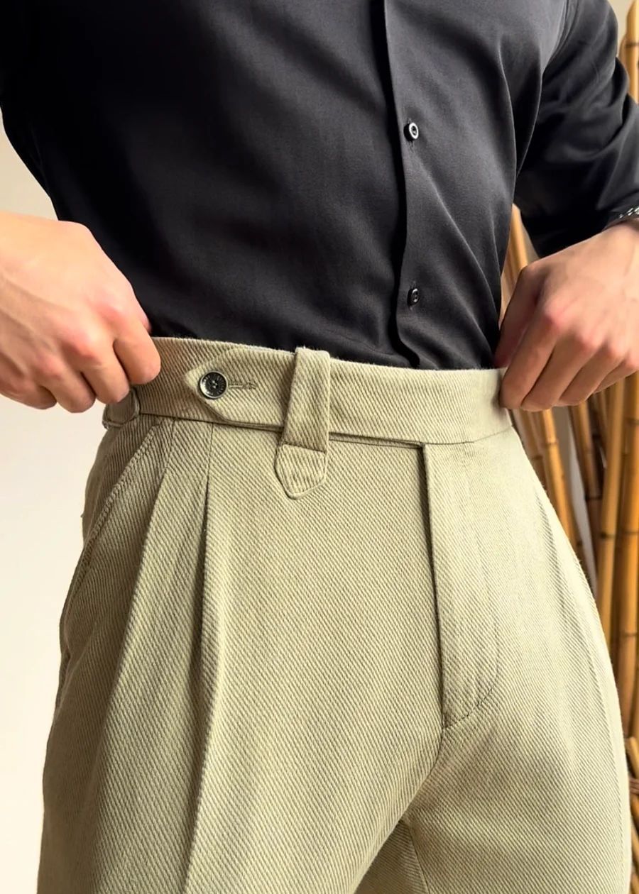 High Waist Slim Fit Business Casual Trousers