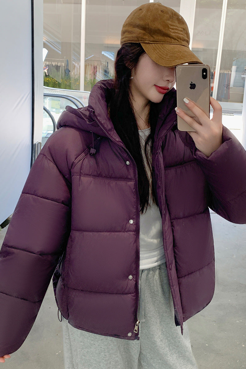 Loose Women's Short Coat for Petite to Keep Warm and Look Taller