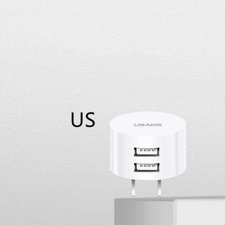 Portable Universal Dual USB Phone Charger (US, UK, EU)