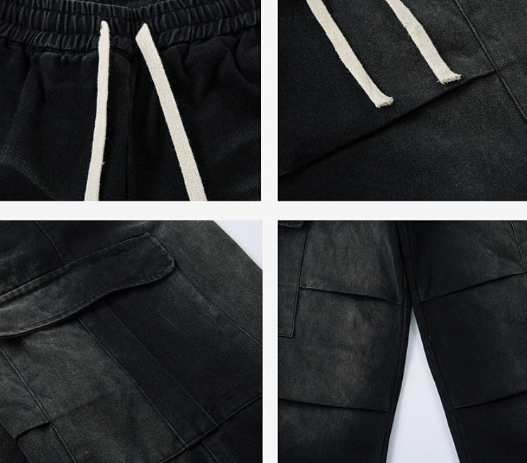 Men's And Women's Loose Retro Straight Wide-leg Pants