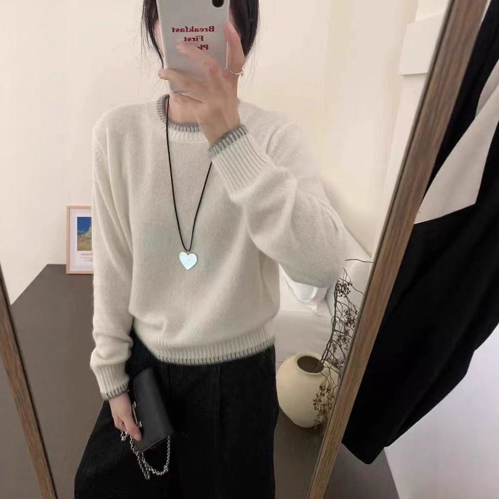 European And American Women's New Crew-neck Sweaters