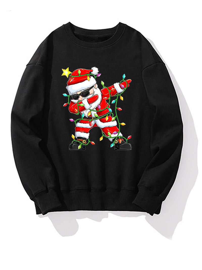 Men's Printed Long-sleeve Christmas Casual Top